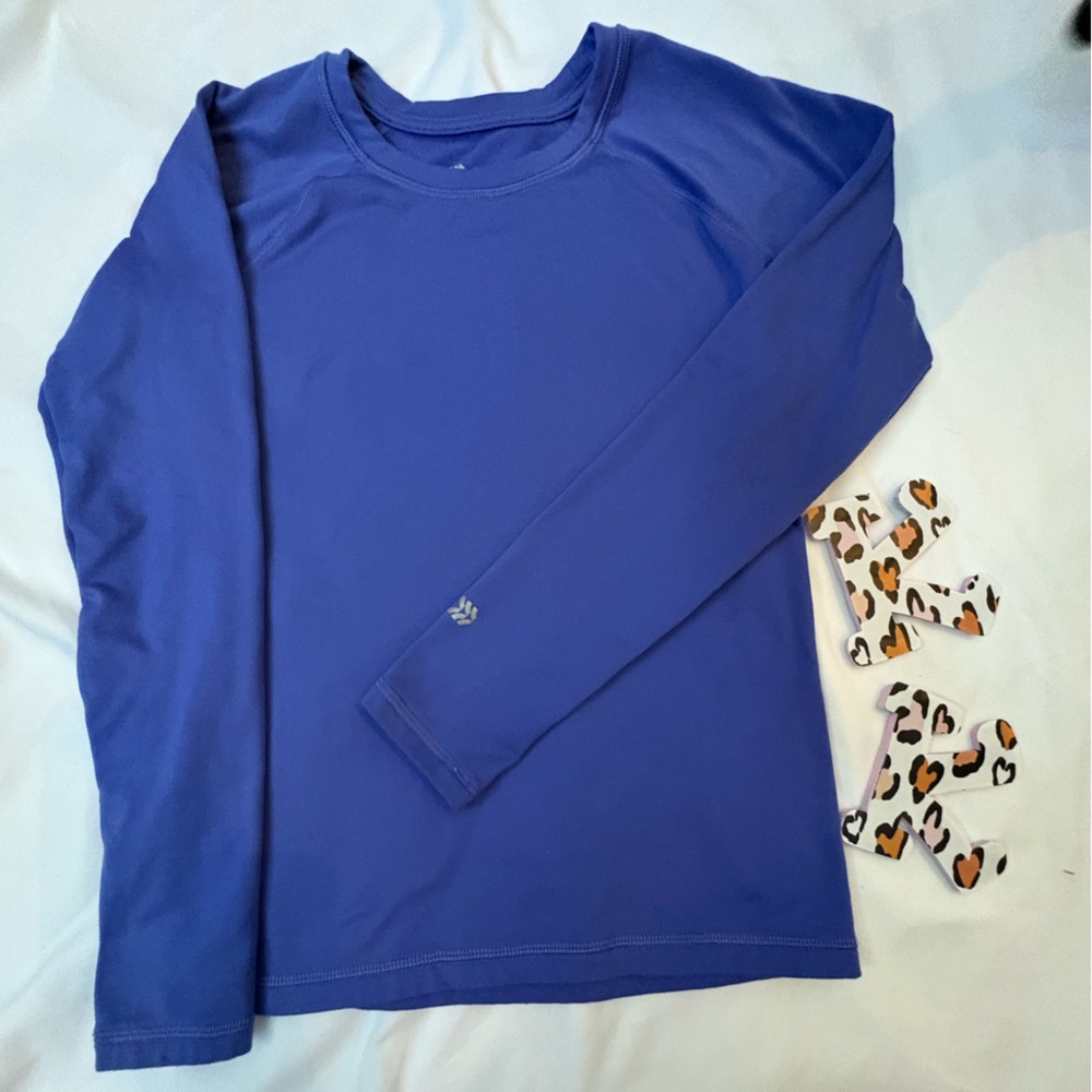 Blue Long Sleeve Top